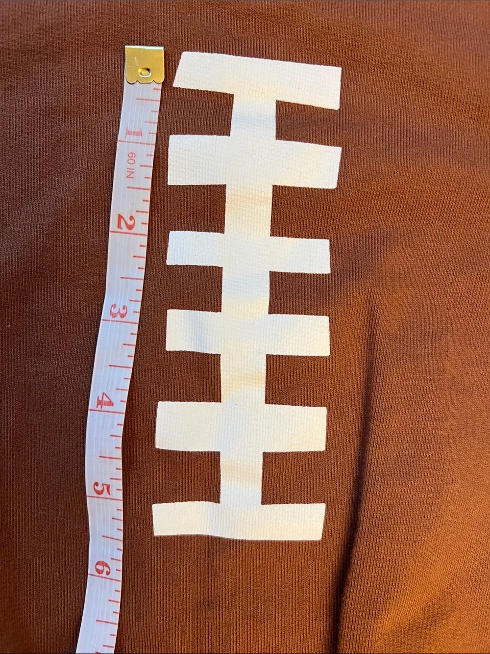 Carter’s | Brown Baby One-Piece Romper with Football Detail Size 6 Months